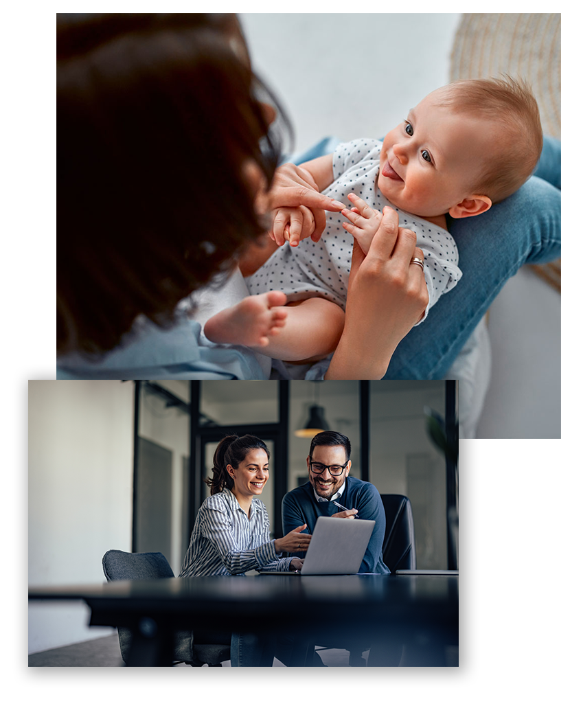 life insurance for businesses; key man, buy sell, mom with a baby